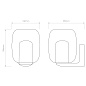 1450001 Aquina Wall Astro lighting настенный светильник полированный хром — фото 7