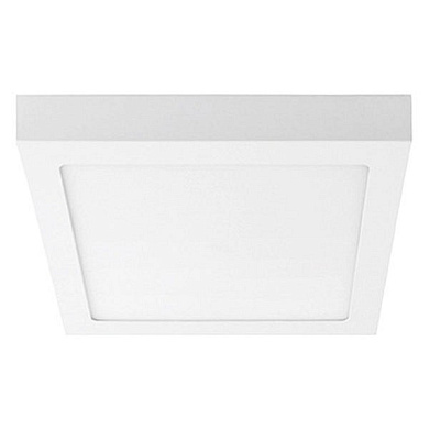 накладной потолочный светильник квадратной формы белого цвета