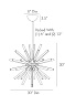 89011 Hanley Small Chandelier Arteriors люстра