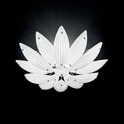 IDL Paradise 430/65PF Chrome White Murano Glass потолочный светильник