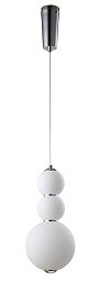 DESI SP3 CHROME/WHITE Crystal Lux DESI подвесной светильник с декоративными шарами на хромированной подвеске