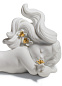 1008560 Lladro Re-Deco современная фарфоровая фигурка русалки с золотым хвостом — фото 3