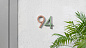 Уличные настенные светильники 9010 novantadieci HOUSE NUMBERS AND LETTERS — фото 3