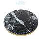 112047 Side Table Parme black faux marble Eichholtz
