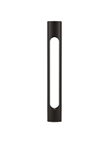 Sandy Black Aluminium & Acrylic LED 12 Watt 372Lm 3000K 100-240V IP65 D: 8 H: 60 cm