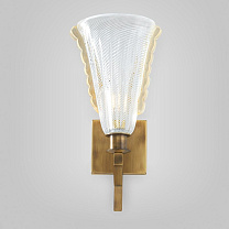 Gatsby - Wall Lamp Прозрачный / 1 / Состаренная латунь