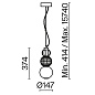 P069PL-L16G3K Maytoni Collar Подвесной светильник 16W 800лм Золото — фото 5