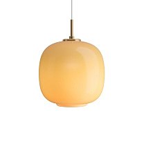VL 45 Radiohus Pendant / Латунь/Глянцевый янтарное Стекло / Ø250