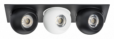 встраиваемый потолочный светильник черный