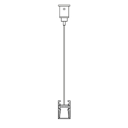 FTL35 - CABLE SUSPENSION SINGLE 1,6m Delta Light PR FEMTOLINE