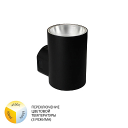 A6109AL-1BK Arte Lamp ALCYONE фасадный светильник с круглым корпусом и направленным потоком света