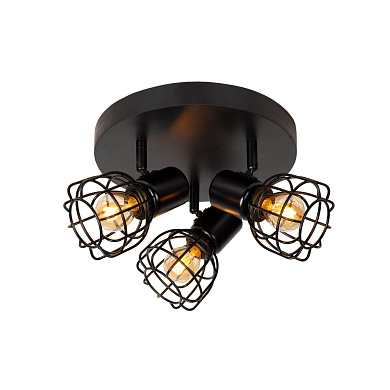 потолочный светильник с несколькими плафонами в виде сетчатых шаров