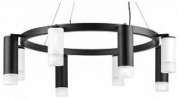 LR0183648741 Lightstar Rullo подвесной светильник с кольцевым каркасом и черными плафонами
