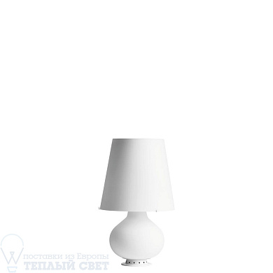настольная лампа с белым абажуром и металлическим основанием