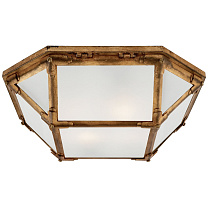 Morris Flush Mount позолоченное железо с матовым стеклом