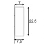 229535 SLV THEO UP-DOWN OUT светильник настенный IP44 2x 35W, антрацит