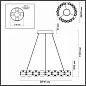 5008/60L Odeon Light Crystal подвесной светильник, 60Вт, 4000K, 5058лм, золото