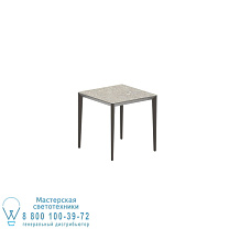 СТОЛ U-NITE 74X74CM БРОНЗА С КЕРАМИЧЕСКОЙ СТОЛЕШНИЦЕЙ ИЗ CEPPO DOLOMITICA Royal Botania