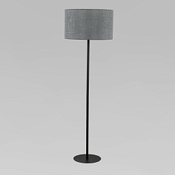 a065161 TK Lighting Earth напольный торшер с цилиндрическим текстильным абажуром на тонкой стойке