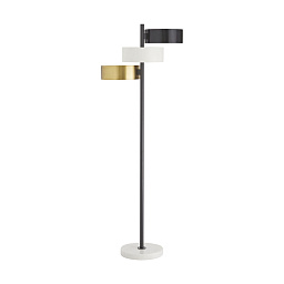79814 Arteriors Hutton напольная лампа с регулируемым плафоном на тонкой стойке