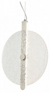 подвесной светильник цилиндрический никелированный