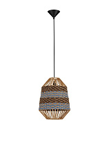Natural, Blue & Black Rope Sandy Black Steel Base LED E27 1x12Watt 100-240Volt IP20 Bulb Excluded D:30 H:230 cm
