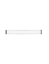 Acrylic Sandy Black Metal Aluminium LED 17Watt 220-240Volt 1105Lm IP44 3000-4000K CCT by Dip Switch L:60 W:7.5 H:7 cm