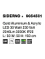 9054501 SIDERNO Novaluce светильник LED 30W 230V 2046Lm 3000K IP20
