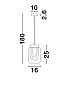 9160281 GRANI Novaluce светильник LED 1x4Вт 230В 118Lm 3000K IP20