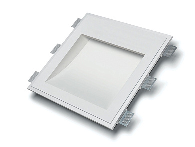 встраиваемый настенный светильник с утопленным рассеивателем и мягким светом