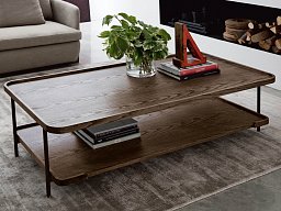 Журнальный столик Koster 150×80 Porada с деревянными столешницами KOSTER-150X80-WOOD-L0F0TG