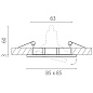 011944 Lightstar Lega 16 встраиваемый светильник 50W — фото 1
