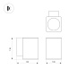 046193 Arlight Светильник LGD-EVO-WALL-S100x100-12W Warm3000 (GR, 44 deg, 230V) — фото 1