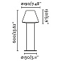 74434B-02 MISTU DARK GREY BEACON LAMP H610 1XE27 MAX 15W садовый светильник Faro barcelona — фото 3