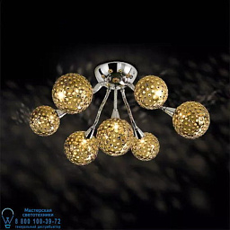 6843/P7 MM lampadari Sfere потолочный светильник с семью сферическими плафонами из перфорированного металла
