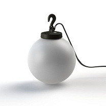 Grumo N° 3; Opal polycarbonate E27 52W Plug; Black grey