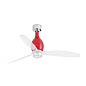 32029-9 MINI ETERFAN LED Shiny red/transparent ceiling fan with DC motor люстра с вентилятором Faro barcelona