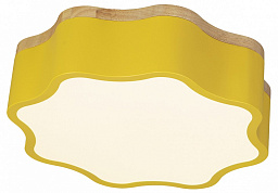 10208/1LED (Yellow) Escada Floret потолочный светильник круглый желтый с волнистым краем