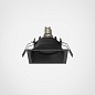 1249043 Minima Slimline Square Adjustable Fire-Rated Astro lighting регулируемый встраиваемый светильник матовый чёрный — фото 1