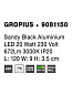 9081150 GROPIUS Novaluce светильник LED 20W 230V 672Lm 3000K IP20