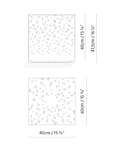 AMS 40 CORTEN 50 x 50 x 59 cm; AMS 40 INOX VOL 0,015 m³