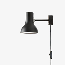 Type 75 Mini Jet Black Anglepoise, настенный светильник