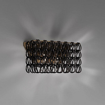 MINIGIOGALI WALL LAMP 2 BLACK MATT BRONZE 1 E27 CE