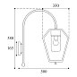 Уличный настенный светильник Gemstone Moretti Luce 3470.E27 — фото 7