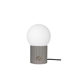 613310 Globen Lighting Hubble настольная лампа с шарообразным плафоном на сером основании