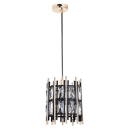 A1043SP-1BK Arte Lamp ALRUBA подвесной светильник с цилиндрическим корпусом и металлическими вставками