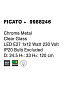 9988246 FICATO Novaluce светильник LED E27 1x12W 230V IP20