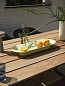 10710 Muuto 7070 Уличный стол 70/70 90x225 см, красное дерево / антрацит — фото 4