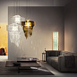 Slamp Aria SP M LED элегантная люстра прозрачный ARISM00TRS01T00E27EU — фото 5