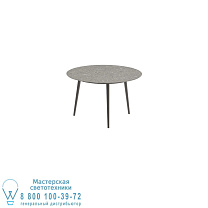 STYLETTO STANDARD ОБЕДЕННЫЙ СТОЛ Ø 120 СМ АЛЮМИНИЕВЫЕ НОЖКИ БРОНЗОВАЯ КЕРАМИЧЕСКАЯ СТОЛЕШНЯ CEPPO DOLOMITICA Royal Botania